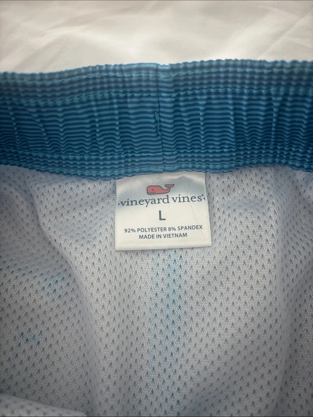 Vineyard Vines Boys Striped Chappy bathing suit - Size Large